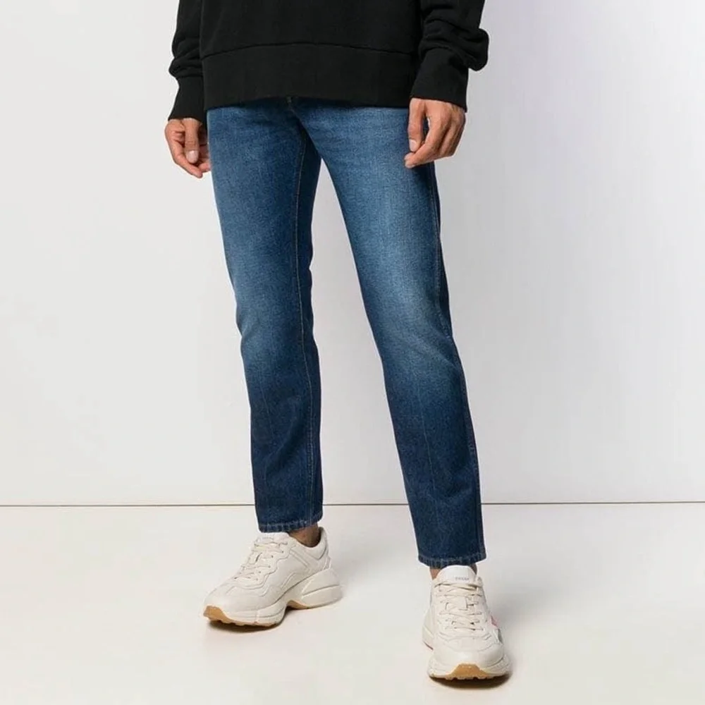 Gucci Slim Men's Jeans in Faded Blue Denim
